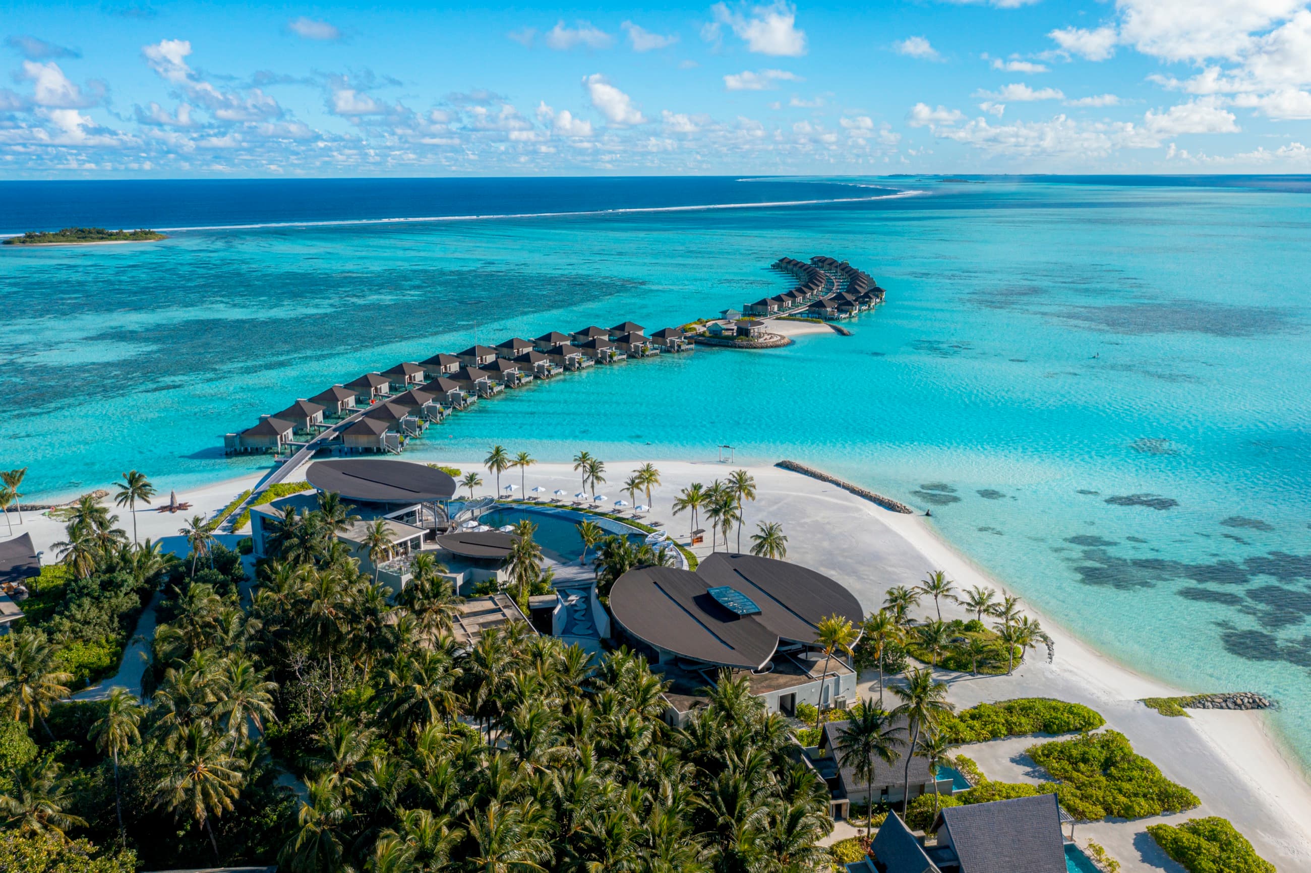 Aerial view of Madifushi Private Island